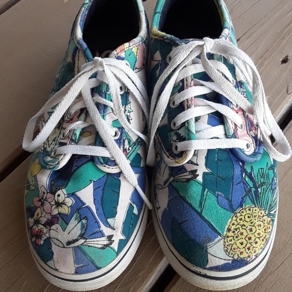 Vans Shoes - Vans Sz 6 Tropical Print Skate Shoes